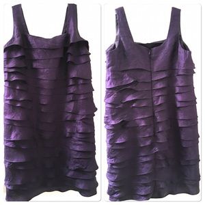 Dress Barn Tiered Formal Dress Purple Size 16W